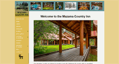 Desktop Screenshot of mazamacountryinn.com